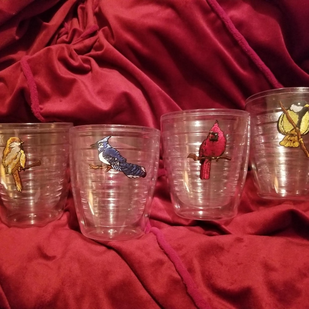 Tervis Tumbler Birds Collection Complete Set of 4 Embroidered Patches